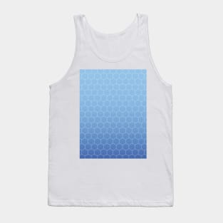 Blue honeycomb Tank Top